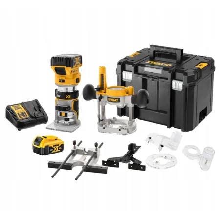 DeWalt DCW604P2 Frezarka Górnowrzecionowa 8mm 6,35mm 1/4"Zestaw 2x5Ah