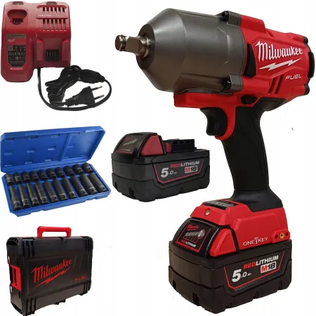 MILWAUKEE M18 ONEFHIWF12-502X Klucz Udarowy 1898Nm + 20 Nasadek udarowych