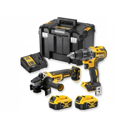 Zestaw elektronarzędzi DEWALT DCK2020P2T Szlifierka Kątowa + Wkrętarka 2x5ah