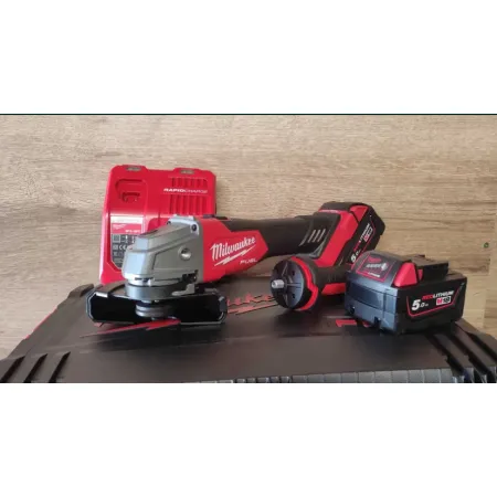 Szlifierka Milwaukee 2x5 AH HD BOX Fsag125X-502X