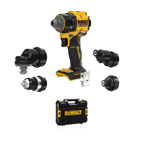 Wiertarko-Wkrętarka 18V z 4 wymiennymi głowicami + Walizka DEWALT DCD803NT